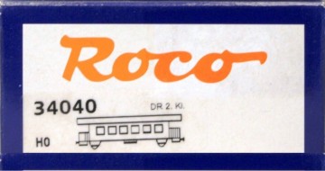Roco 34040 - Personenwagen 2 Klasse -  971 205 - Insel Rügen - 60er Jahre - DR - H0e