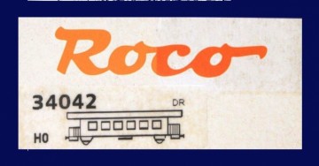 Roco 34042 - Gepäckwagen -  975 101 - Insel Rügen - 60er Jahre - DR - H0e