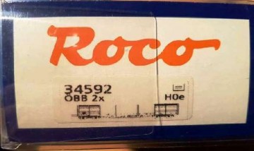 Roco 34592 - Wagenset – Halbrungenwagen - OOm/s 76837 + OOM/s 76870 – ÖBB – H0e