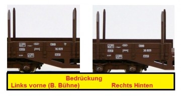 Roco 34521 - Rungenwagen  - SSm/s 36 809 - ÖBB - H0e - Kollektors Item