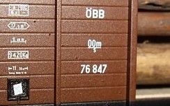 Roco 34594 -  Wagenset - Halbrungenwagen + Holz  – OOm/s 76874 + OOm/s 76868 – ÖBB – H0e