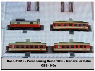 Roco 31010   set mariazellerbahn   lok  3 wagen   mariazellerbahn   obb   h0e 1