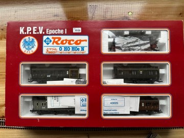 Roco 43025 preusischer personenzug abteilwagen kpev